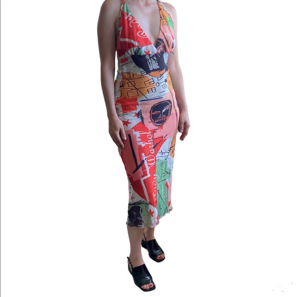 Super Rare Andy Warhol x Jean-Michel Basquiat Halter Dress